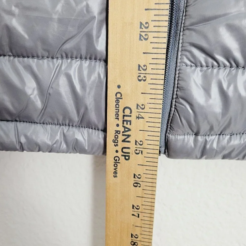 Vintage Blue Ocean Collection Puffer Vest Lightweight Liquid Gray Y2K Large NEW